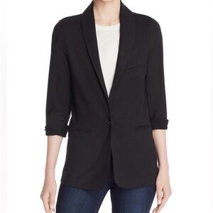 Joie Neville Black Shawl Collar Blazer – Size M – Stretch Knit